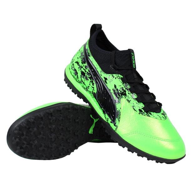 PUMAサッカー、フットサルシューズ PUMA（プーマ） ワン 3 レザー TT グリーンゲッコ 【PUMA|プーマ
