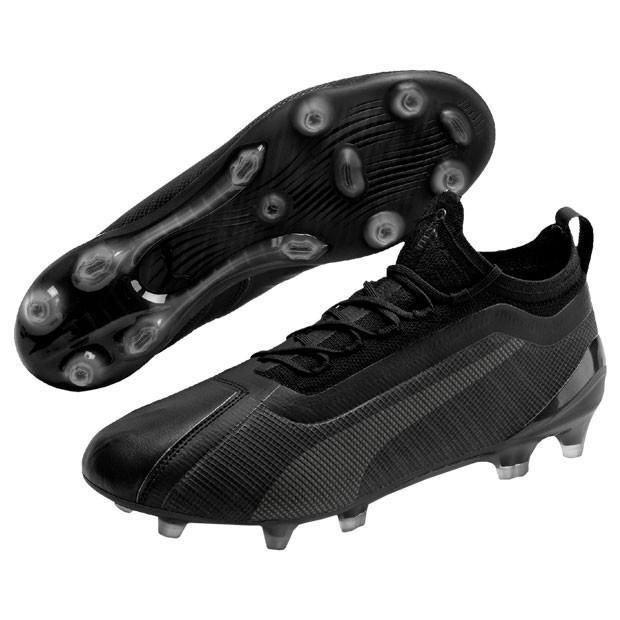 プーマ ワン 5.1 FG/AG プーマブラック×プーマエイジドシルバー 28 PUMA プーマ ワン 5.1 FG/AG プーマブラック×プーマエイジド