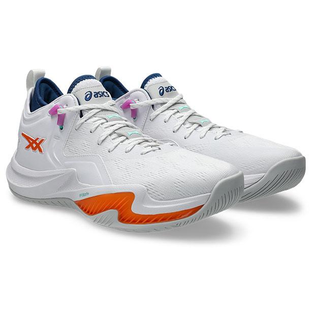 ASICS（アシックス） ノヴァサージ LOW 2 ホワイト×サンピーチ 【asics