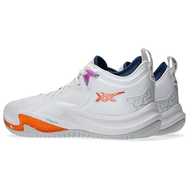 ASICS（アシックス） ノヴァサージ LOW 2 ホワイト×サンピーチ 【asics