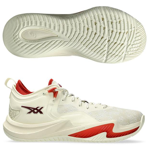 ASICS NOVA SURGE LOW2バスケシューズアイボリー/チリフレーク ASICS（アシックス） ノヴァサージ LOW 2 アイボリー×チリフレーク
