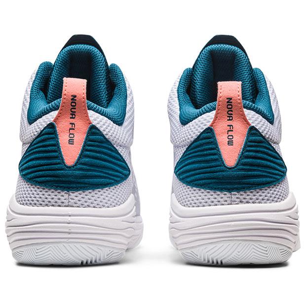 ASICS NOVA FLOW バスケットシューズ ホワイト/インクティール ASICS（アシックス） ノヴァフロー ホワイト×インクティール 【asics