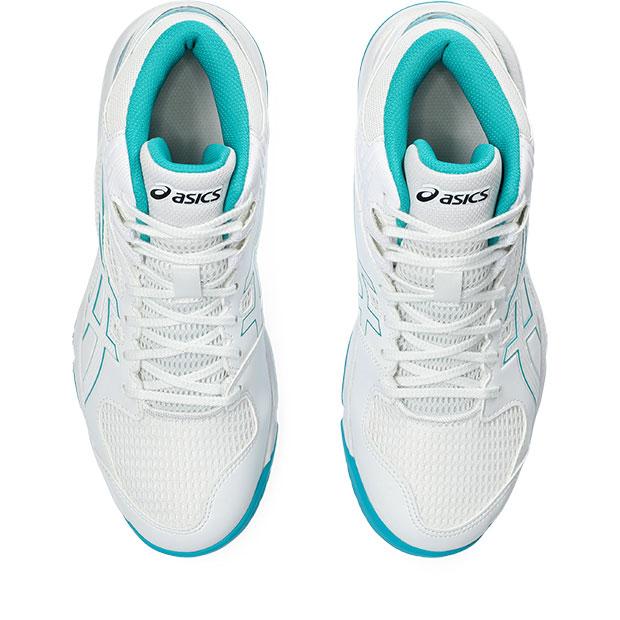 ジュニア|ダンクショット|MB|9　ホワイト×ラグーン　【asics|アシックス】バスケットボールシューズ1064a006-109 ASICS（アシックス） ジュニア ダンクショット MB 9 ホワイト×ラグーン