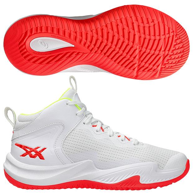 ASICS（アシックス） ジュニア ノヴァサージ 3 GS ホワイト×サンライズ