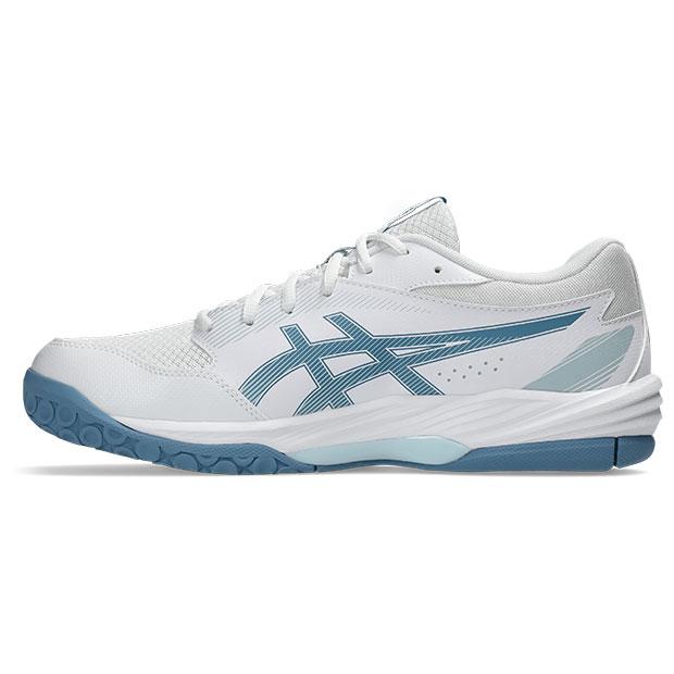 爆買!! ゲルタスク 4　ホワイト×サバブルー　【asics|アシックス】ハンドボールシューズ1071a103-103の画像