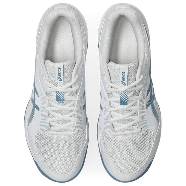 爆買!! ゲルタスク 4　ホワイト×サバブルー　【asics|アシックス】ハンドボールシューズ1071a103-103の画像