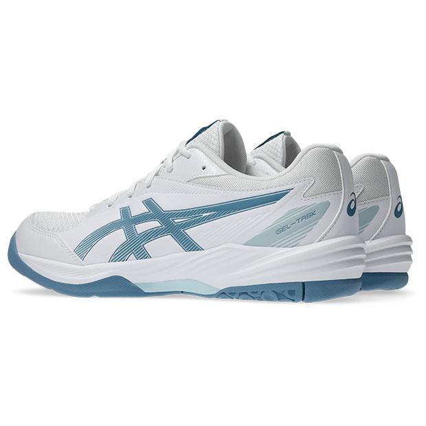 爆買!! ゲルタスク 4　ホワイト×サバブルー　【asics|アシックス】ハンドボールシューズ1071a103-103の画像