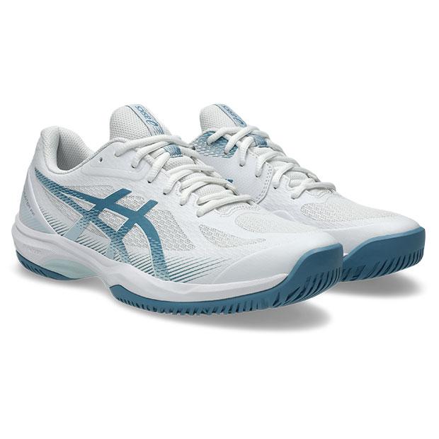 ASICS（アシックス） コートハンター FF ホワイト×サバブルー 【asics