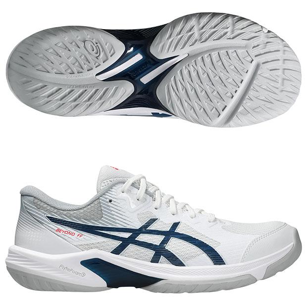 ビヨンド FF　ホワイト×マコブルー　【asics|アシックス】ハンドボールシューズ1073a057-105 ASICS（アシックス） ビヨンド FF ホワイト×マコブルー 【asics