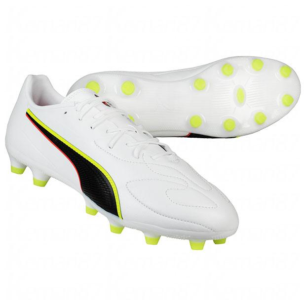 プーマキング 20 マッチ ワイド HG/AG　プーマホワイト　【PUMA|プーマ】サッカースパイク108467-01 PUMA（プーマ） プーマキング 20 マッチ ワイド HG/AG プーマホワイト