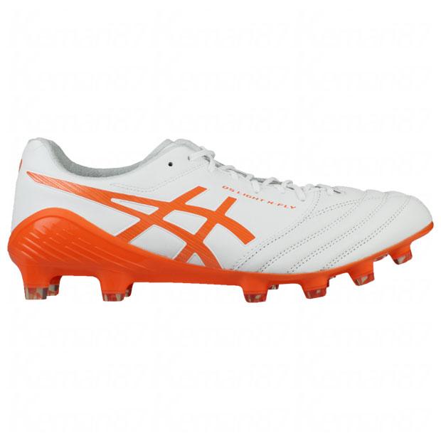 ASICS DSライト X-FLY 5 ホワイト×ショッキングオレンジ 【asics