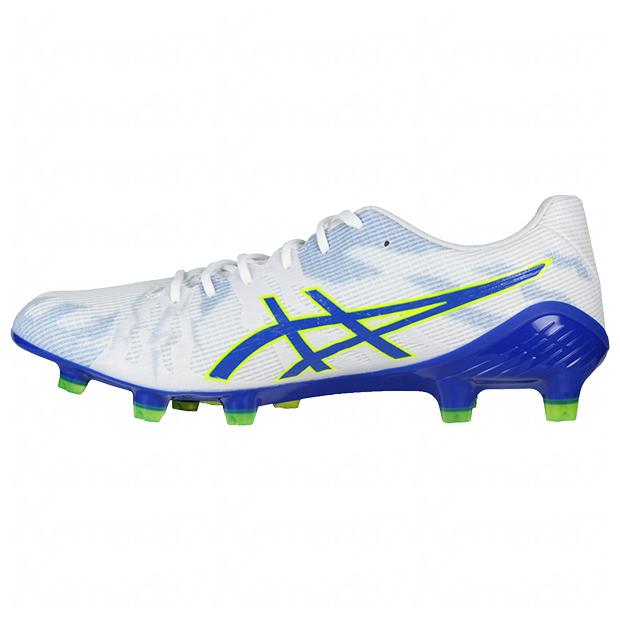 爆買!! DSライト ACROS 3　ホワイト×アシックスブルー　【asics|アシックス】サッカースパイク1101a070-105の画像