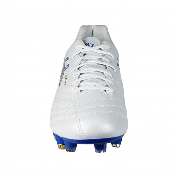 爆買!! DSライト X-FLY PRO 3 ST　ホワイト×エレクトリックブルー　【asics|アシックス】サッカー取替式スパイク1101a073-100の画像