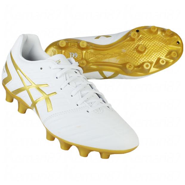 [アシックス] サッカースパイク DS LIGHT 122(ホワイト/リッチゴールド) 27.0 cm E ASICS（アシックス） DSライト クラブ ホワイト×リッチゴールド