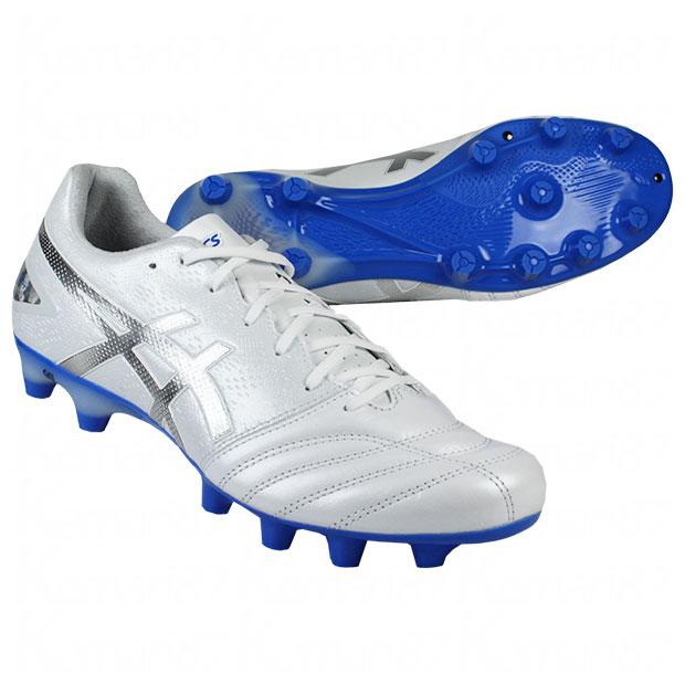 asics(アシックス)サッカースパイク/ホワイトピュアシルバー24cm 3E ASICS DSライト GAIN ST ホワイト×ピュアシルバー 【asics