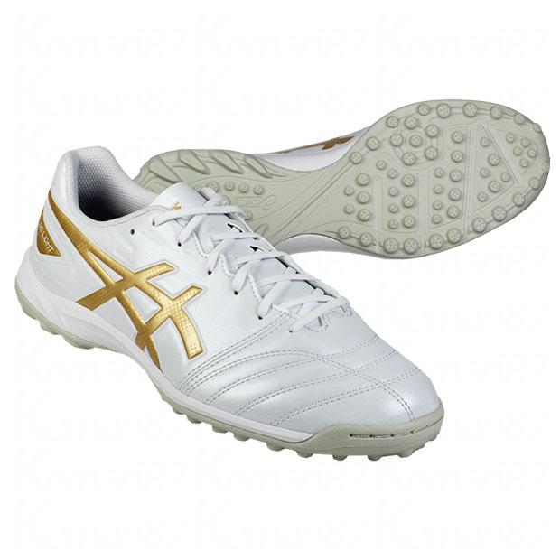 ASICS サッカーシューズ ホワイト 金色ソール