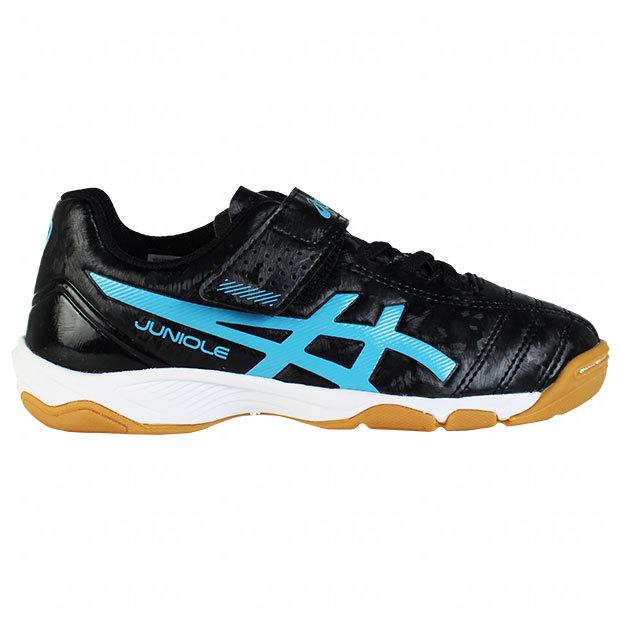 ジュニア ジュニオーレ 5 IN　ブラック×アクアリウム　【asics|アシックス】ジュニアフットサルシューズ1104a010-005｜kemari87｜02