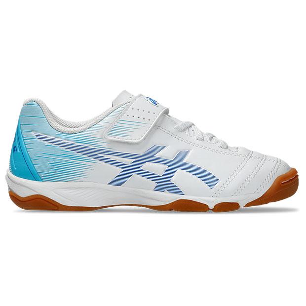 ジュニア ジュニオーレ 6 IN　ホワイト×アクアリウム　【asics|アシックス】ジュニアフットサルシューズ1104a044-106｜kemari87｜02