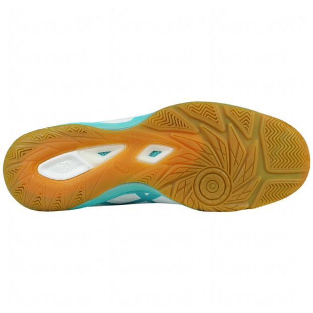 ASICS デスタッキ K FF ホワイト×シーグラス 【asics|アシックス