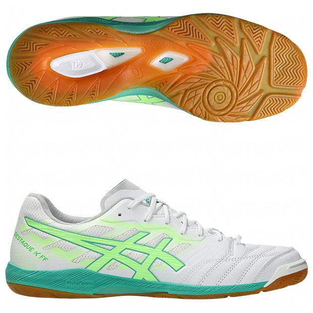 ASICS（アシックス） デスタッキ K FF ホワイト×イルミネートグリーン