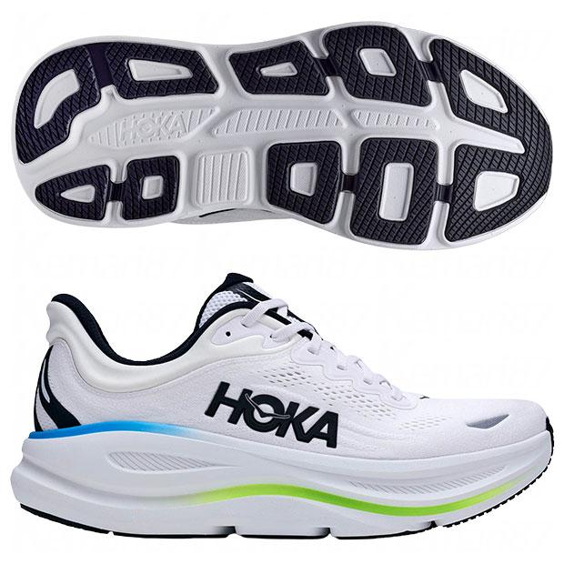 靴 HOKA ONE ONE W Bondi 9 25.5 HOKA ONEONE（ホカ オネオネ） ボンダイ 9 BONDI 9 フロスト×ブラック