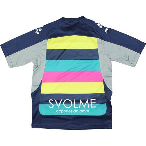 SVOLME（スボルメ） 半袖カラフルボーダープラクティスシャツ 【SVOLME