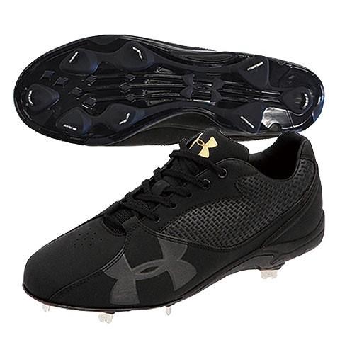 UNDER ARMOUR UA クラッチフィット ダイナプレイLOW ブラック×ブラック 【UNDERARMOUR|アンダーアーマー ...
