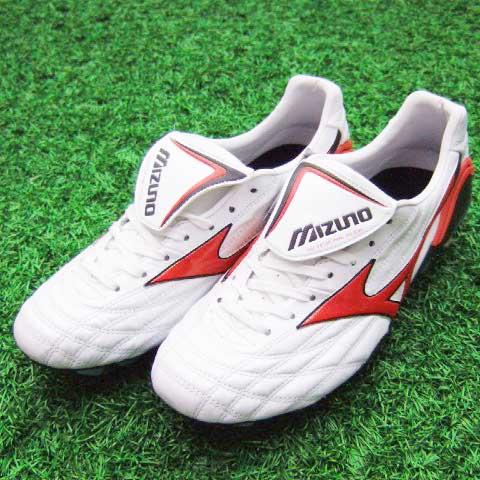 MIZUNO モレリアウエーブ スーパーホワイトパール×レッド