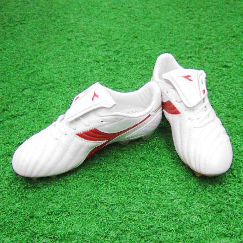 DIADORA LX LT MG14 J ホワイト×レッド 【diadora|ディアドラ