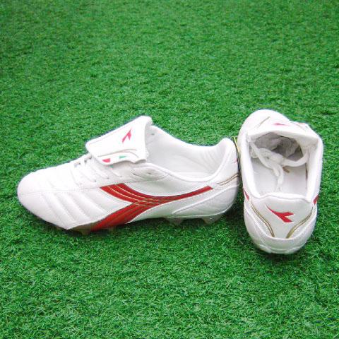 ディアドラ DIADORA サッカーシューズ LX DIADORA LX MD PU JR J ホワイト×レッド 【diadora|ディアドラ