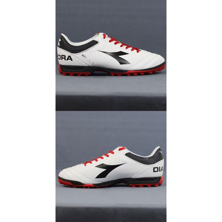 ITALICA 3 R TF　ホワイト×ブラック　【diadora|ディアドラ】サッカーフットサルトレーニングシューズ161468-0351｜kemari87｜02