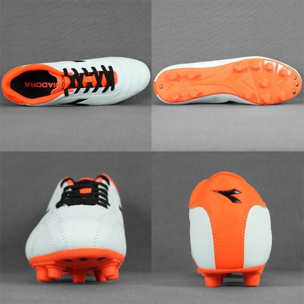 ディアドラサッカースパイク　DST DIADORA（ディアドラ） 6PLAY MDPU ホワイト×ブラック 【diadora