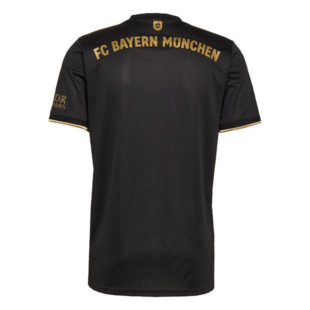 FCバイエルン・ミュンヘン 21/22 アウェイ 黒/金 　最終価格 adidas（アディダス） バイエルンミュンヘン 21-22 アウェイ 半袖