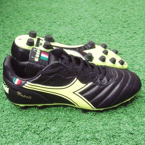 DIADORA ナポリ MD PU ブラック×イエロー 【diadora|ディアドラ DIADORA ナポリ MD PU ブラック×イエロー 【diadora|ディアドラ