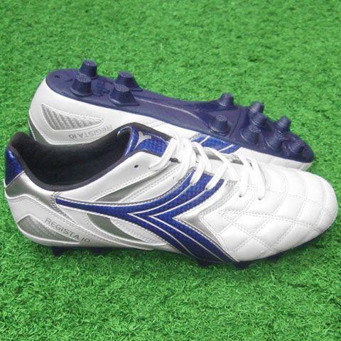 DIADORA（ディアドラ） レジスタ10 MD PU ホワイト×ブルー 【diadora