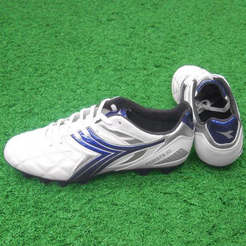ディアドラ　レジスタ10 MD PU カンガルーレザー ワイドラスト 24cm DIADORA（ディアドラ） レジスタ10 MD PU グリーン×ブラック 【diadora
