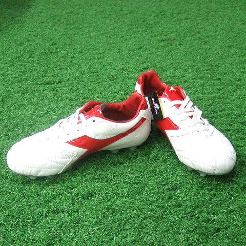 DIADORA（ディアドラ） トレビソMD PU JR ホワイト×レッド 【diadora