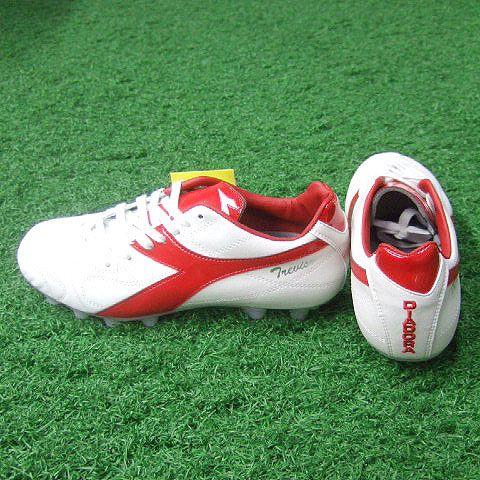 DIADORA（ディアドラ） トレビソMD PU JR ホワイト×レッド 【diadora