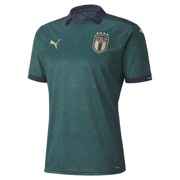 イタリア代表 FIGC RENAISSANCE 半袖レプリカユニフォーム　ポンデローザパイン　【PUMA|プーマ】ナショナルチームレプリカウェアー75｜kemari87