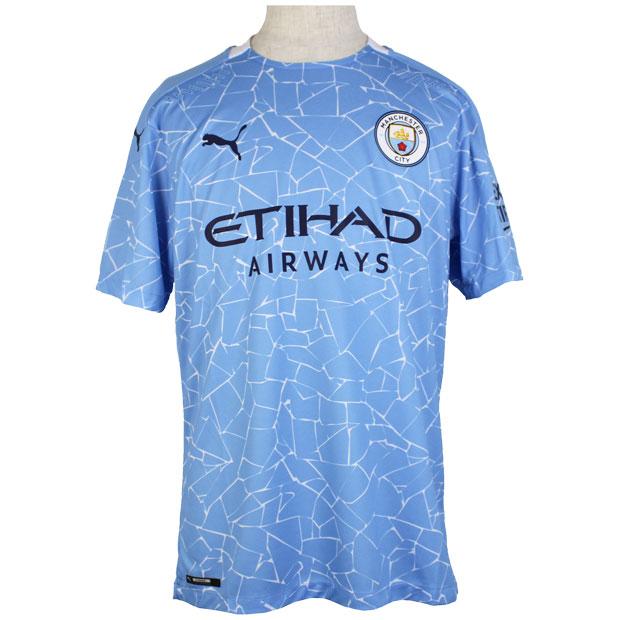 【美品】マンチェスター・シティ オーセンティックユニフォーム 20/21 PUMA マンチェスターシティ 20-21 ホーム 半袖オーセンティック