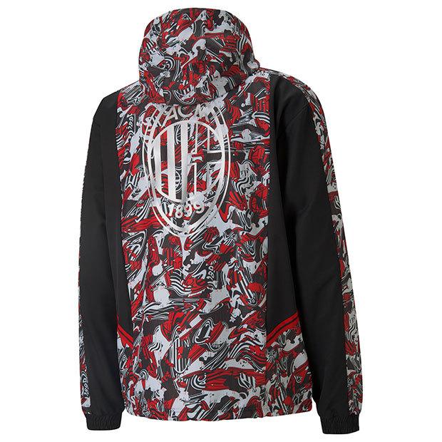 【2023W/S】 プーマ ACミラン リバーシブルハーフジップ中綿ジャケット PUMA（プーマ） ACミラン TFS ハーフジップウーブンジャケット タンゴ