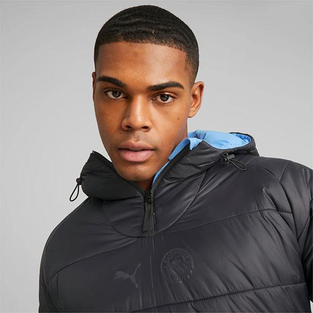 マンチェスターシティ　プーマリバーシブルジャケット　　　　 ウォーマージャケット PUMA（プーマ） マンチェスターシティ 1/2ジップ リバーシブル