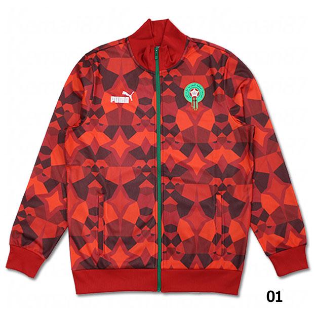 新品 激レア サッカー モロッコ代表 総柄ジャージ上下セット PUMA XL PUMA（プーマ） モロッコ代表 FTBLCULTURE トラックジャケット 【PUMA