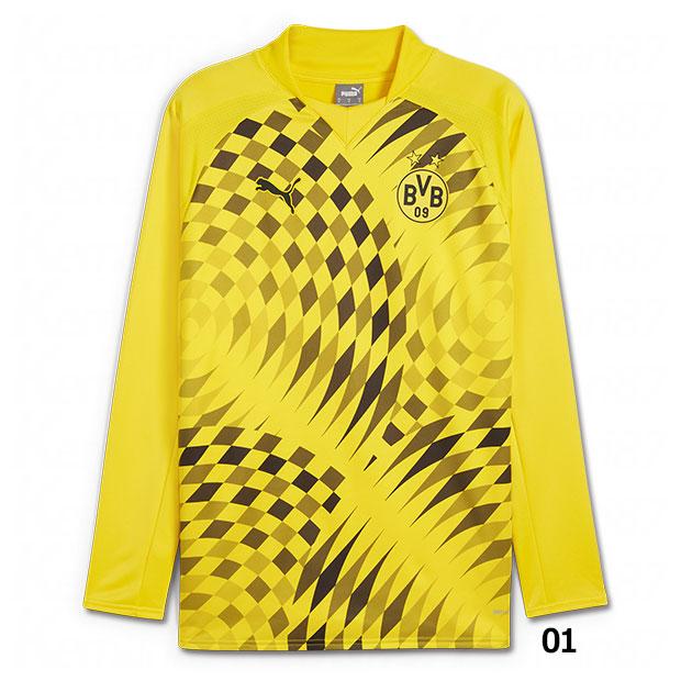 PUMA ボルシア・ドルトムント 長袖ジャージ ニットトップ　M PUMA（プーマ） ドルトムント PM ニットトップ 【PUMA|プーマ】クラブ