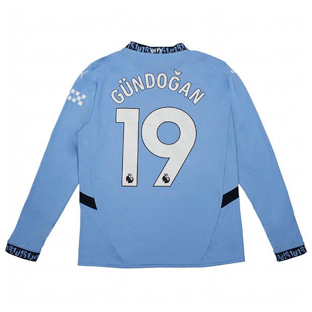 マンチェスターシティ|24-25|ホーム|長袖レプリカユニフォーム　19.イルカイ・ギュンドアン　【PUMA|プーマ】クラブチームレプリカウェアー775076-01-19-g PUMA（プーマ） マンチェスターシティ 24-25 ホーム 長袖レプリカ