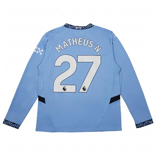 PUMA マンチェスターシティ 24-25 ホーム 長袖レプリカユニフォーム 27