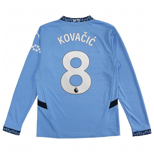 マンチェスターシティ|24-25|ホーム|長袖レプリカユニフォーム　8.マテオ・コヴァチッチ　【PUMA|プーマ】クラブチームレプリカウェアー775076-01-8-k PUMA（プーマ） マンチェスターシティ 24-25 ホーム 長袖レプリカ