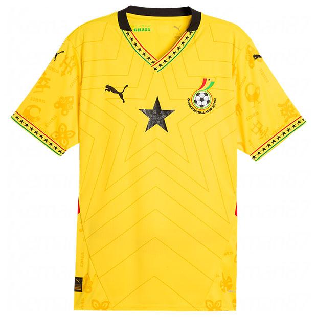 ガーナ代表|2025|アウェイ|半袖レプリカユニフォーム　【PUMA|プーマ】ナショナルチームレプリカウェアー777197-02 PUMA（プーマ） ガーナ代表 2025 アウェイ 半袖レプリカユニフォーム