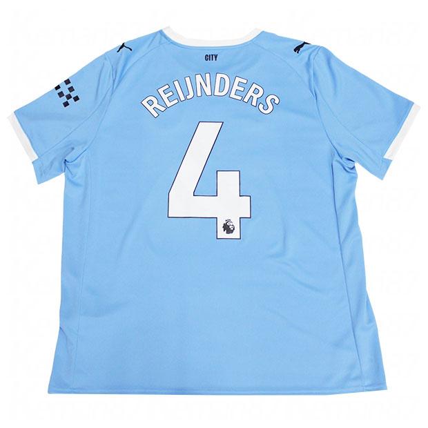 マンチェスターシティ 25-26 ホーム 半袖レプリカユニフォーム　4.タイアニ・ラインデルス　【PUMA|プーマ】クラブチームレプリカウェアー780338-01-4-r PUMA（プーマ） マンチェスターシティ 25-26 ホーム 半袖レプリカ