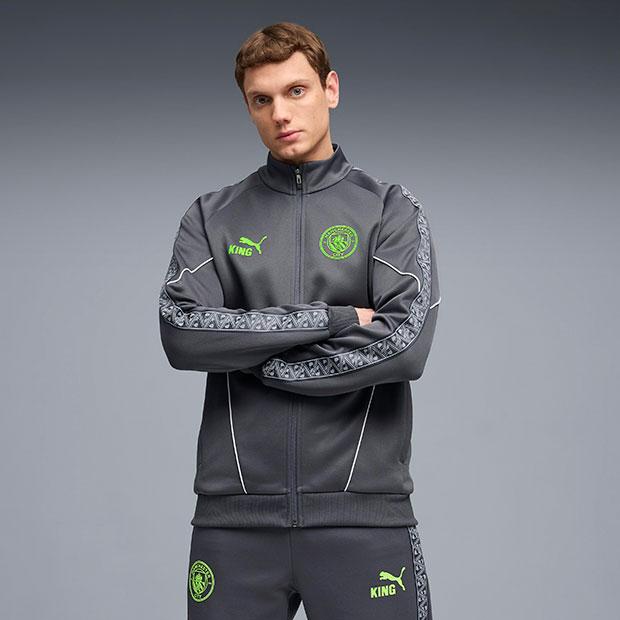 【未使用】 PUMA プーマ マンチェスターシティ アンセムジャケット PUMA（プーマ） 爆買!! マンチェスターシティ KING アンセムジャケット